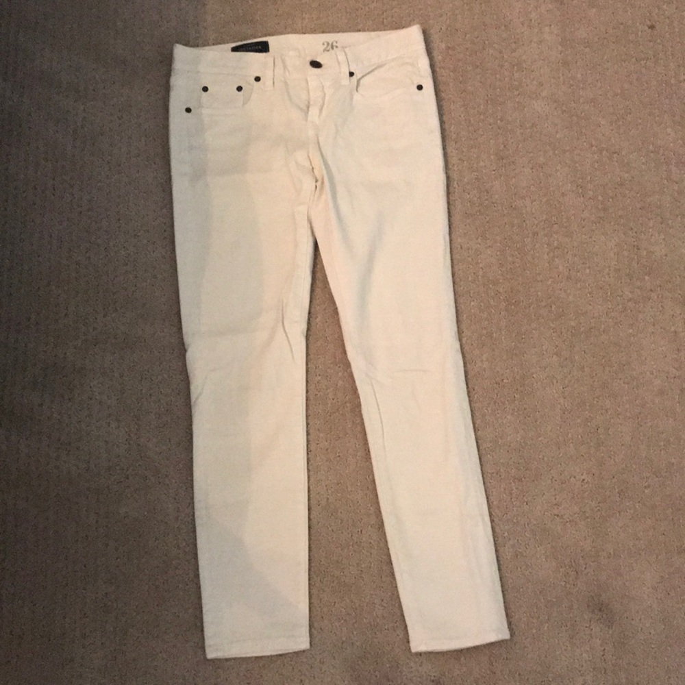 J crew khaki toothpick skinny ankle size 26